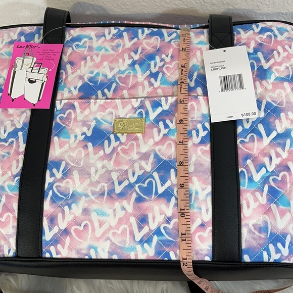 Betsey Johnson Weekender Overnight Large Bag New - Picture 9 of 10